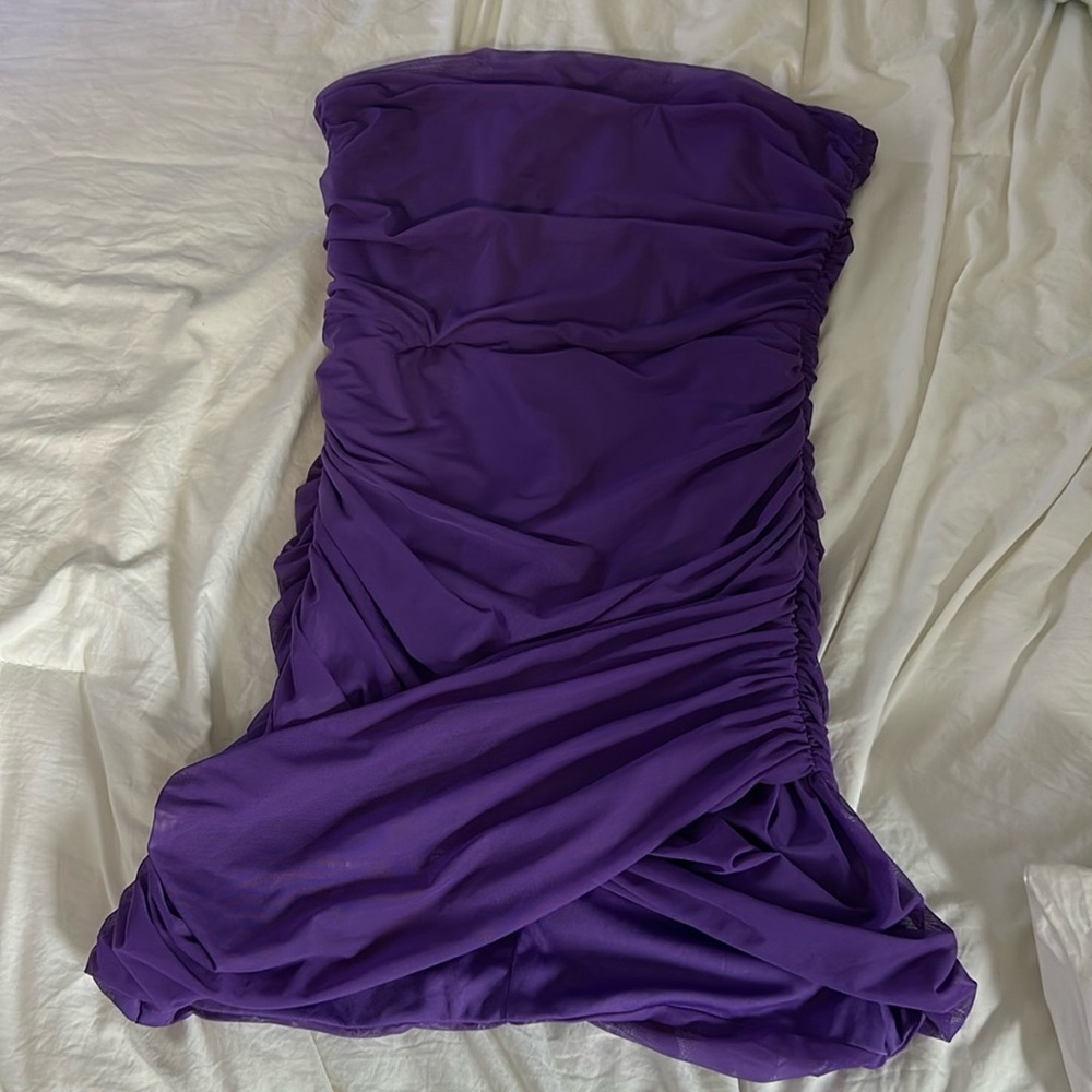 PURPLE BODYCON DRESS